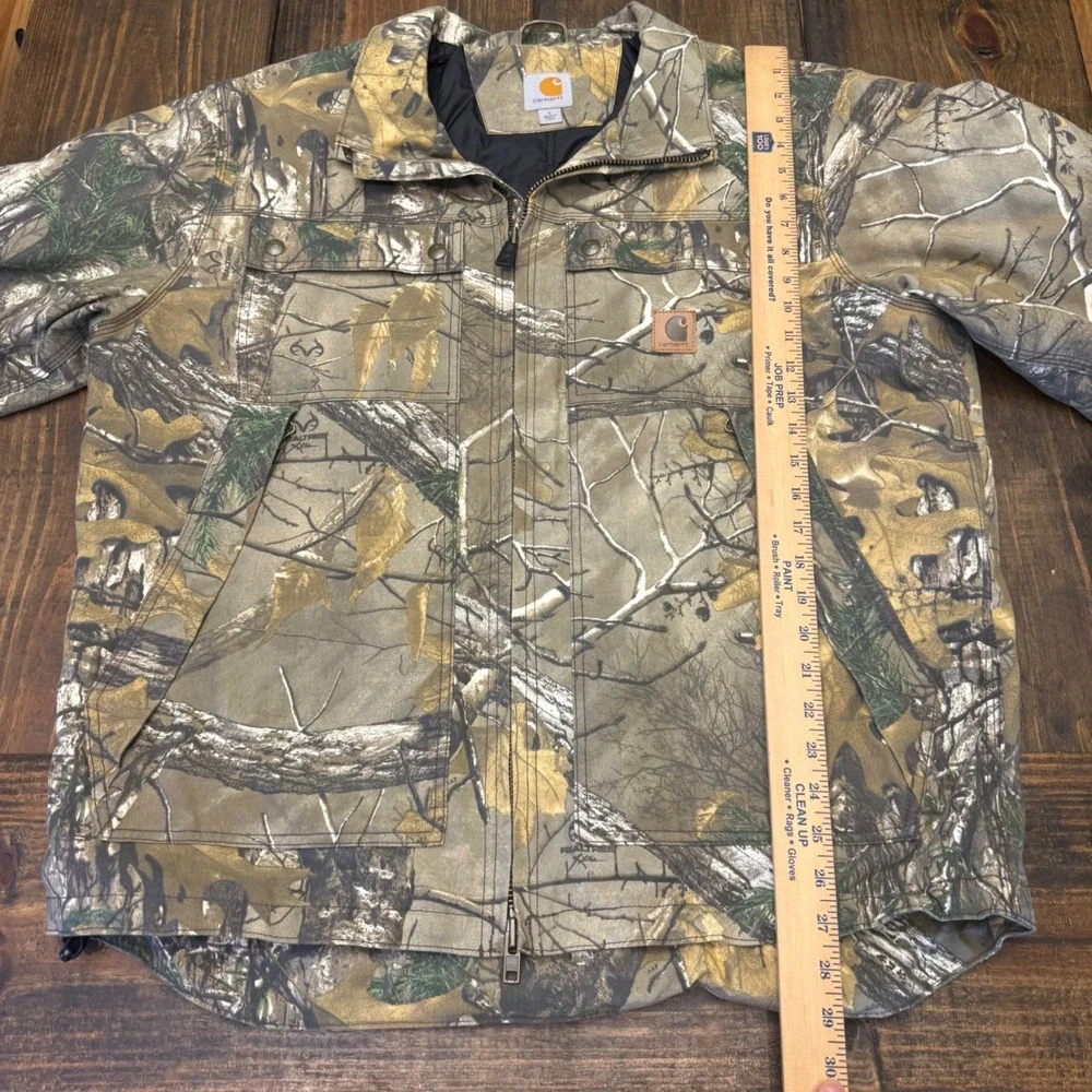 Carhartt Mens Quick Duck Realtree Xtra Camo Thinsulate Jacket 101444 977 Large